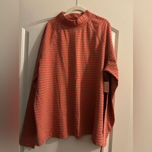 FP Movement by Free People Striped Orange and Gray Top